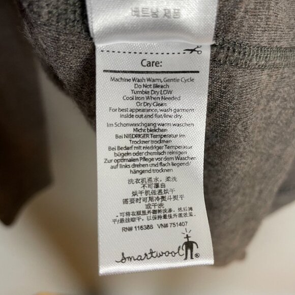 Smartwool Pullover Sweater Merino Wool Men XXL Logos Machine Washable Mended - Picture 7 of 16